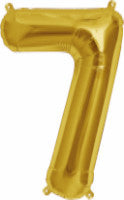 7 Gold Number Balloon