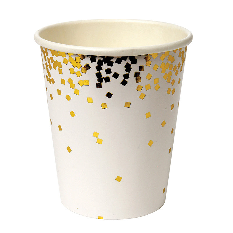 Gold Confetti Cups