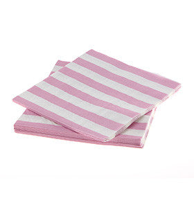 Pink and White Striped Napkins for a Pink Party