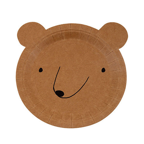 Bear Plate for Woodland Birthday Party