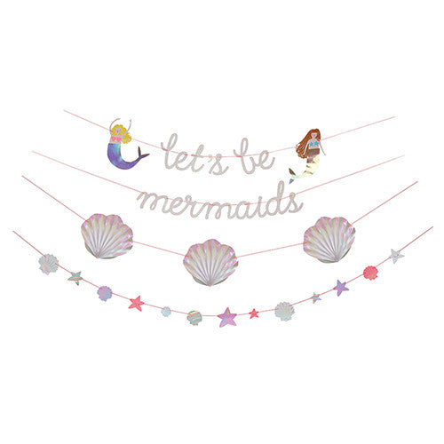 Mermaid Garland Decoration for Mermaid Birthday Party
