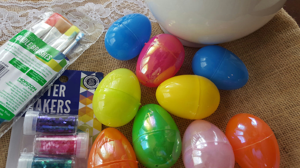 How To Glitter Easter Eggs