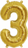 Large 3 Number Balloon