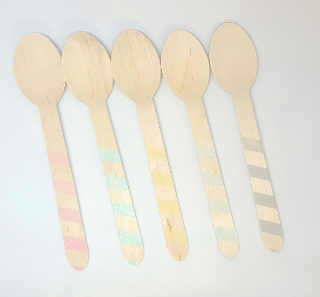 Pastel Wooden Spoons