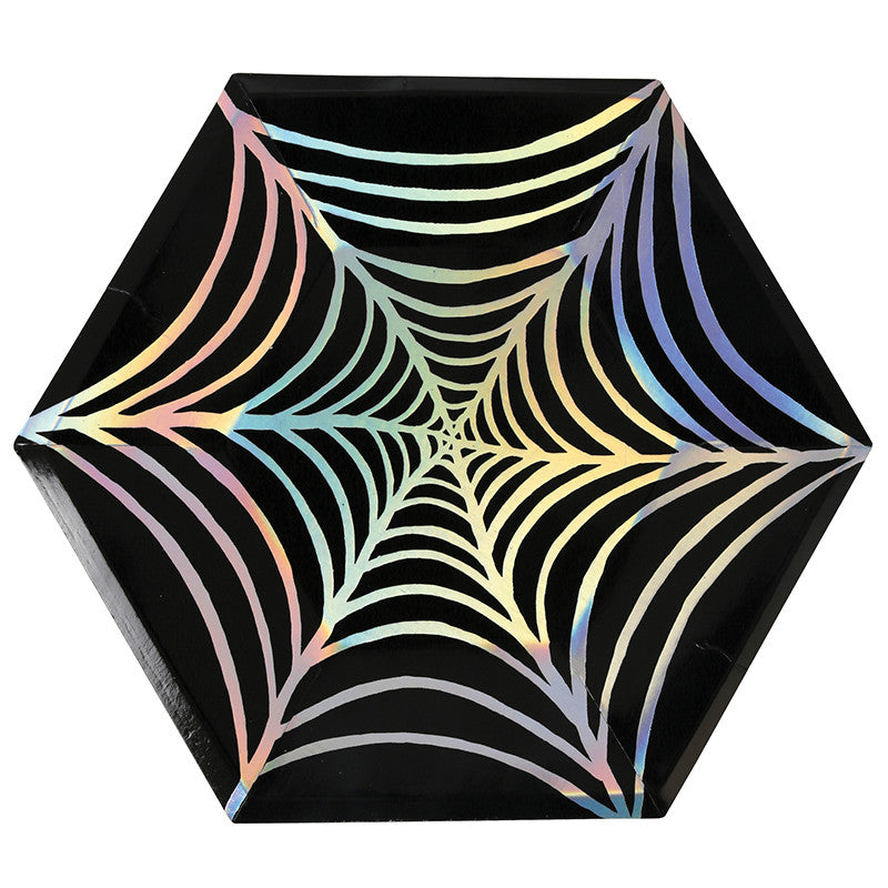 Spider Web Plates for Halloween Party