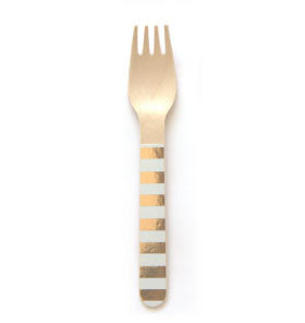 Gold Striped Forks