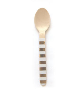 Gold Striped Spoons
