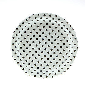 Black and White Polka Dot Plates for Kate Spade Party or Mickey Mouse Party