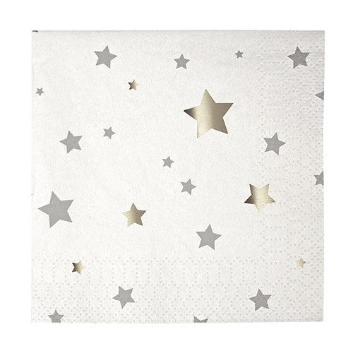 Silver Star Napkins for Halloween or Camping