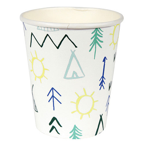 Let's Explore Woodland Themed Birthday Party Cups