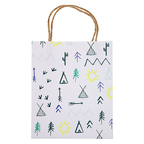 Let's Explore Woodland Themed Birthday Party Gift Bags