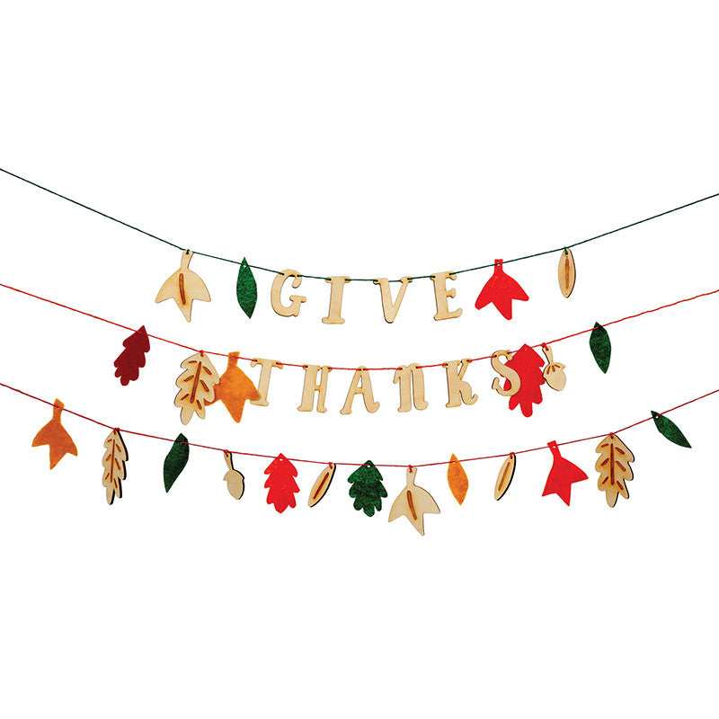 Give Thanks Thanksgiving Decoration and Banner 