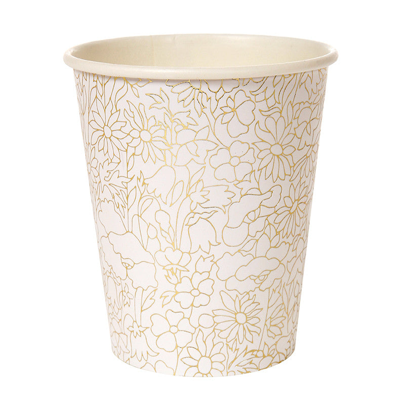 Gold Floral Liberty Cups