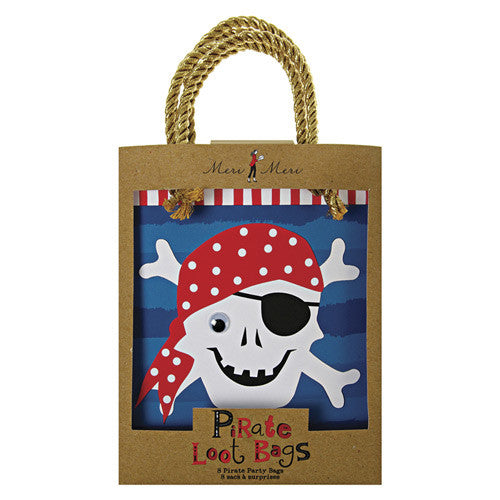 Pirate Party Favor Bags for a Pirate Themed Party