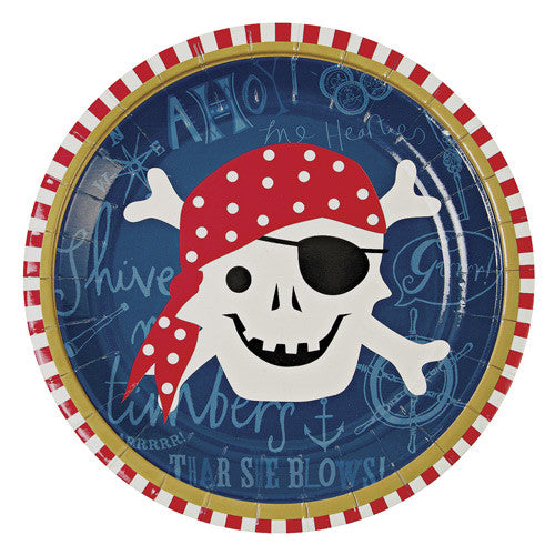Pirate Plates for a Pirate Themed Party